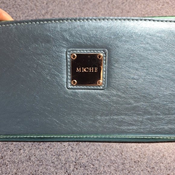 Miche "Barbara Classic" Metallic Turquoise Shell Bag/ Retired Bag! - Picture 1 of 8